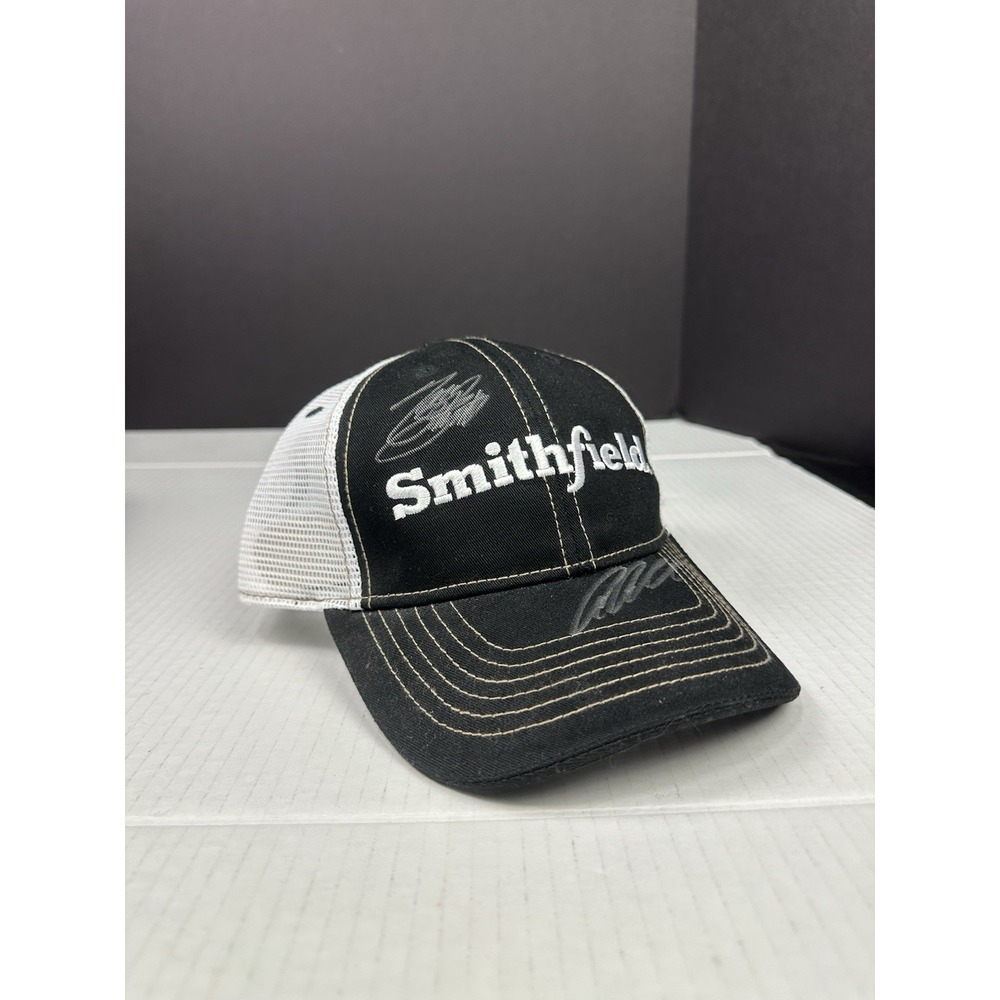 Nascar Smithfield Stewart Haas Racing Team Hat signed T. Stewart , A. Almirola